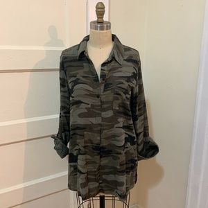 Sanctuary Camo Button-down Shirt